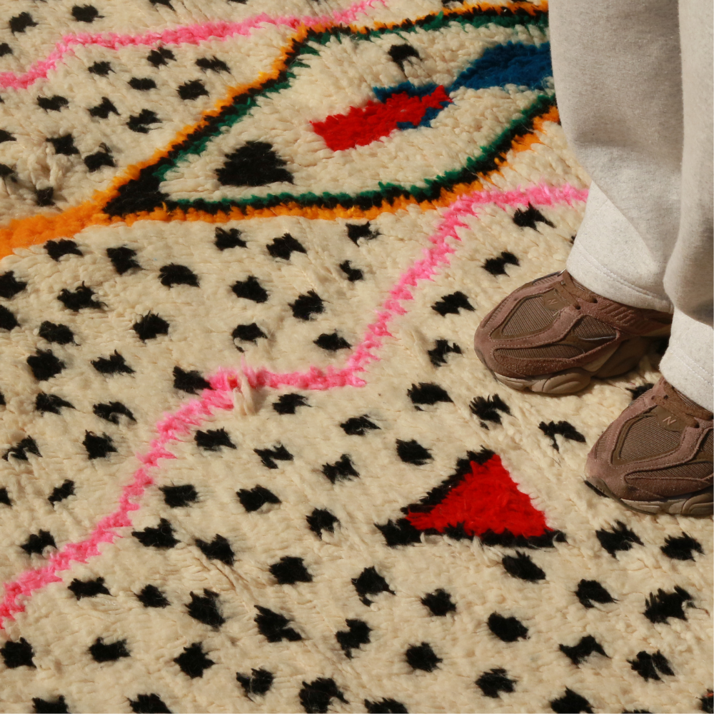 Azilal Moroccan Rug - Totem Diamond Wool Rug