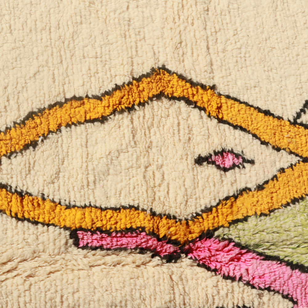 Azilal Berber Rug - Handwoven Moroccan Colorful Wool Carpet