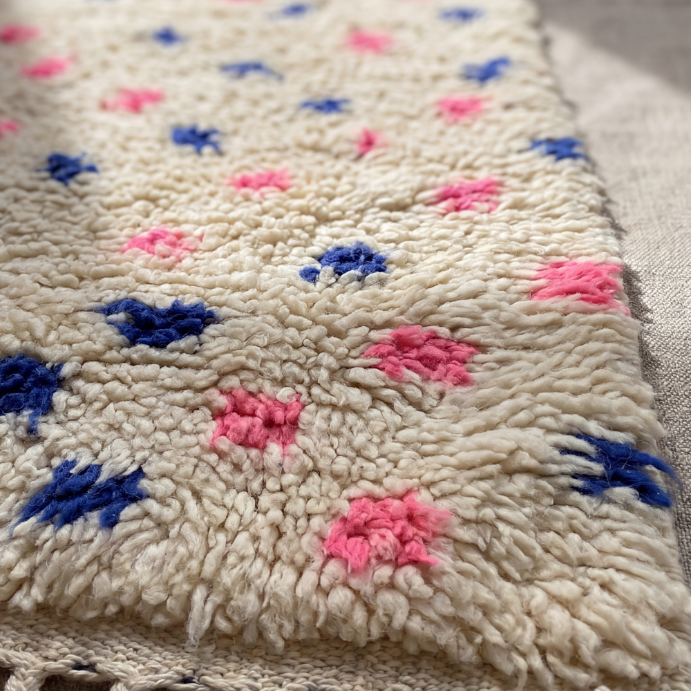 Contemporary Beni Ourain Rug - Handwoven Modern Berber Wool Rug