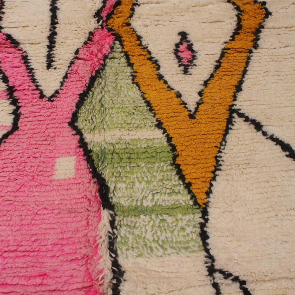 High Atlas Azilal rug with abstract motifs