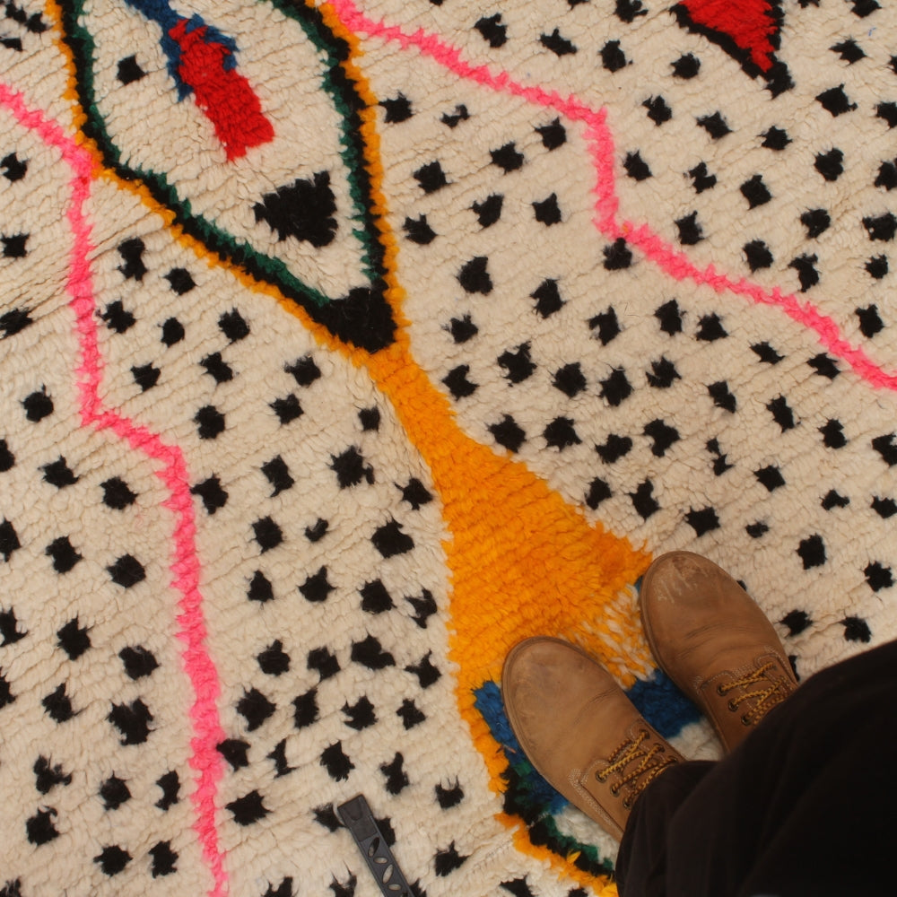 Moroccan Berber rug with abstract motifs