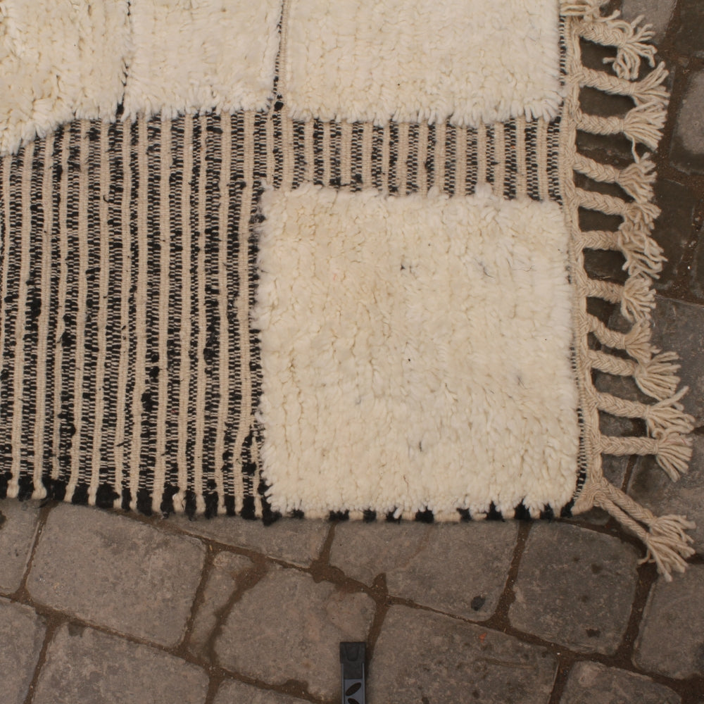 Modern Moroccan Berber rug with architectural pattern