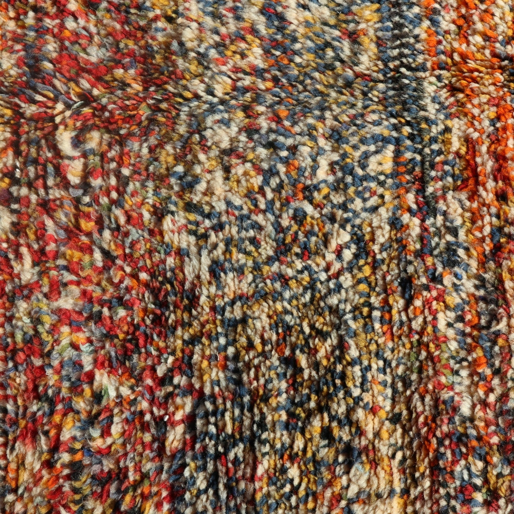 Handmade Berber rug photographed in natural light