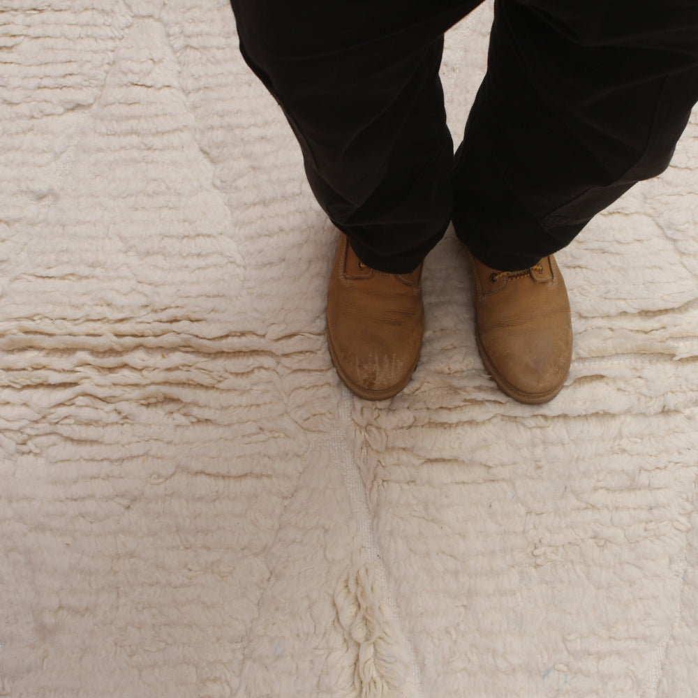 Minimalist Moroccan Beni Ouarain rug