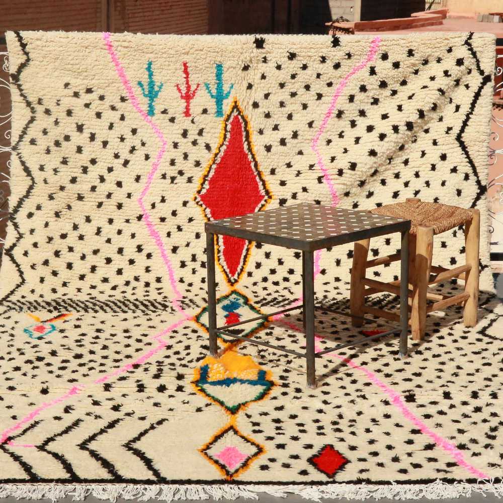 Azilal Moroccan Rug - Totem Diamond Wool Rug