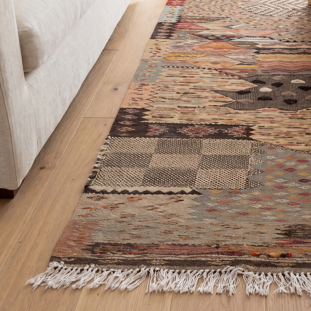 Mosaic Taznakht Rug - Berber Picasso Moroccan Wool Carpet