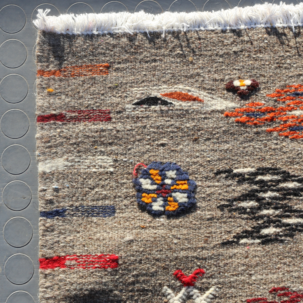 Moroccan Berber Akhnif Rug - Three Technique Flat Weave Carpet