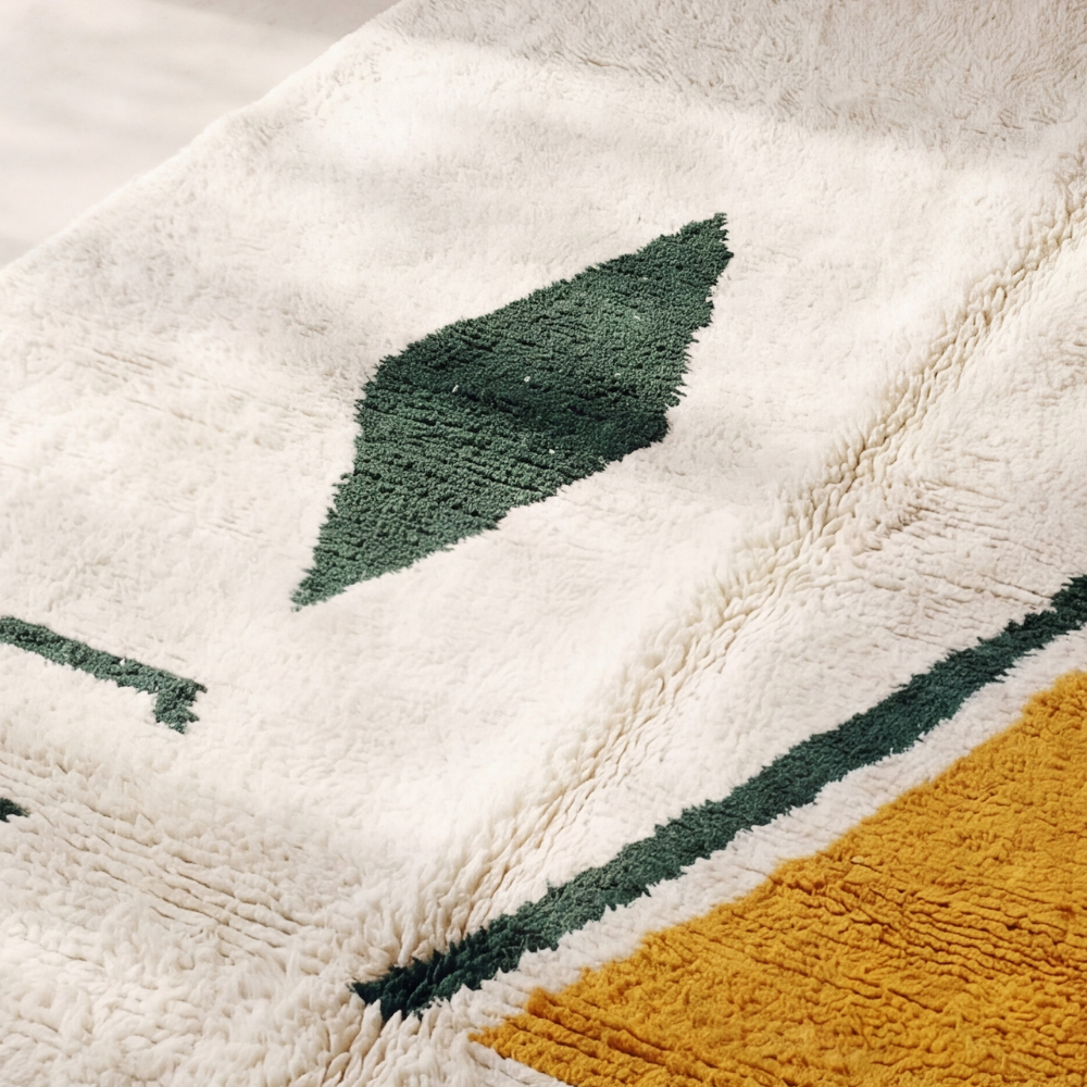 Contemporary Beni Ourain Rug - Moroccan Wool Berber Carpet