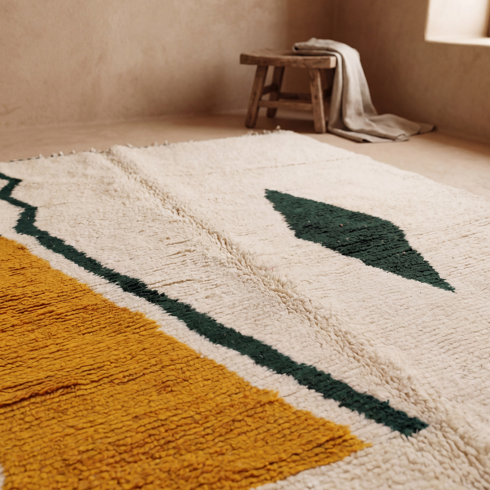 Contemporary Beni Ourain Rug - Moroccan Wool Berber Carpet