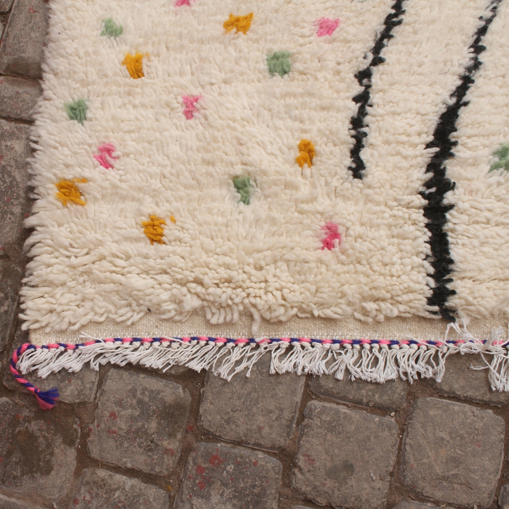 One-of-a-kind Azilal wool carpet