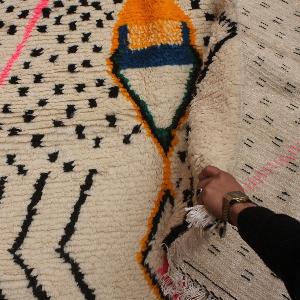 Authentic Azilal rug handmade in the Atlas Mountains