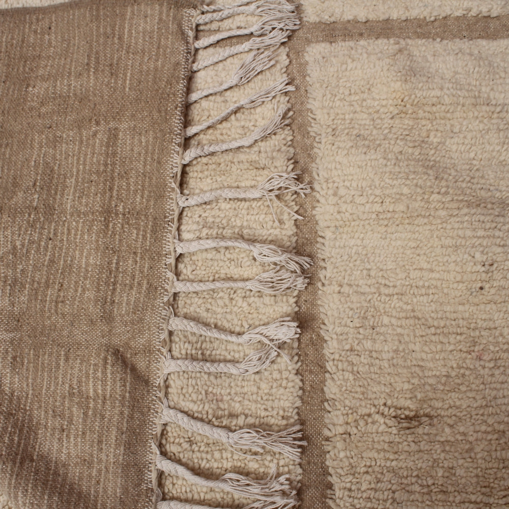 handwoven beni ourain rug carved geometric pattern