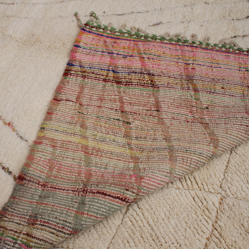 luxury beni ourain moroccan rug close texture