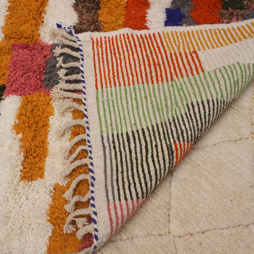 moroccan boujaad rug artisan wool texture